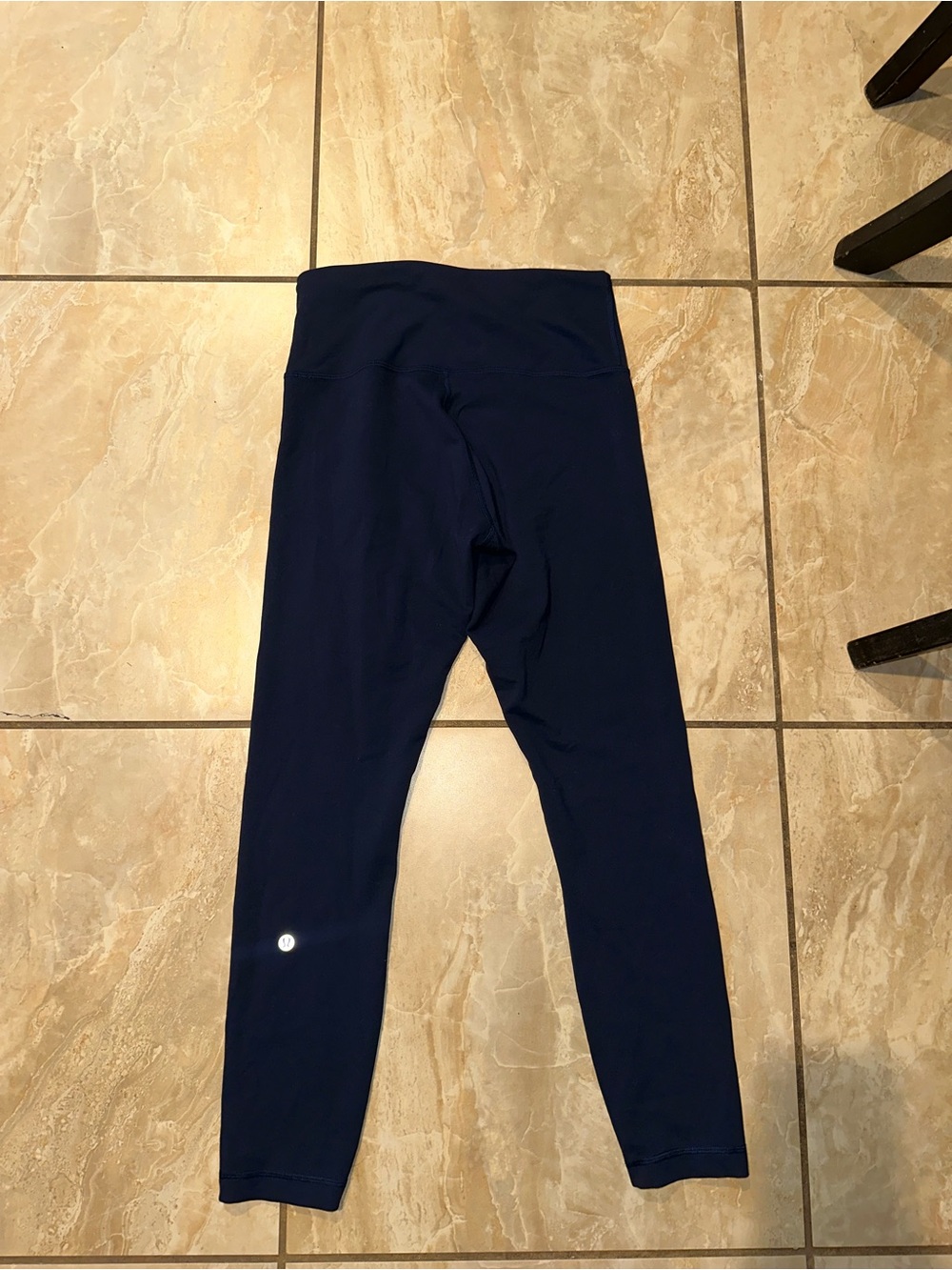True Navy Lululemon Wunder Train Leggings Size 8 - Picture 3 of 4